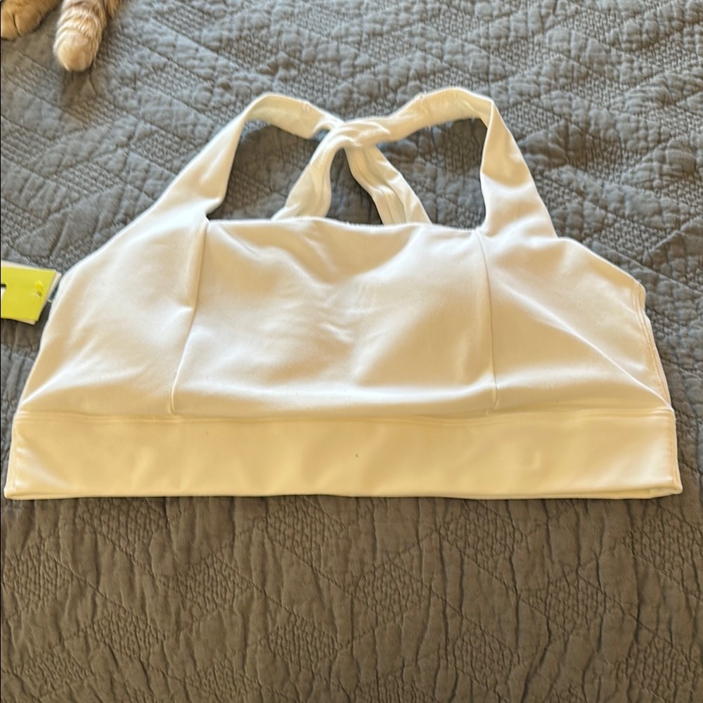 NWT All in Motion White Sports Bra Sz.XL